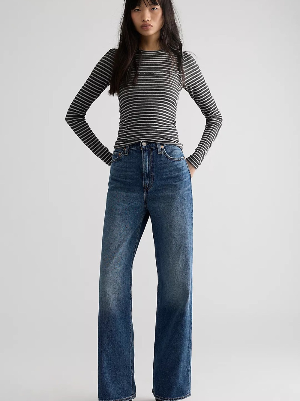 Levi's Ribcage Wide-Leg Jeans Polar Perimiter